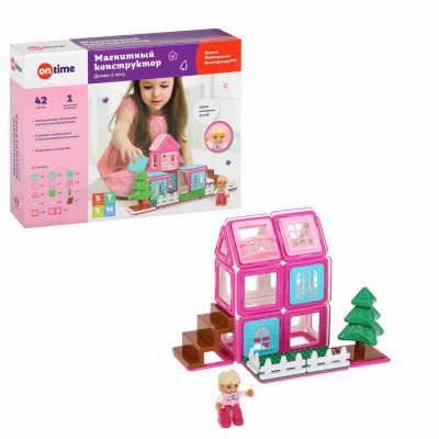 Магнитный конструктор Домик в лесу On time 45051